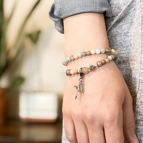 Miniatura 7 de Ohtomber Cordón elástico para pulsera, 2 rollos de cuerda elástica de arcoíris de 0.039 pulgadas para hacer pulseras, hilo para cuentas de arcilla,