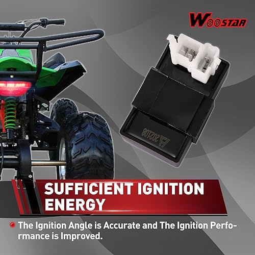 Miniatura 4 de WOOSTAR Caja de repuesto de 6 pines AC CDI para CG 125cc 150cc 200cc 250cc motor vertical ATV 4 ruedas Quad Dirt Pit Bike Go Kart