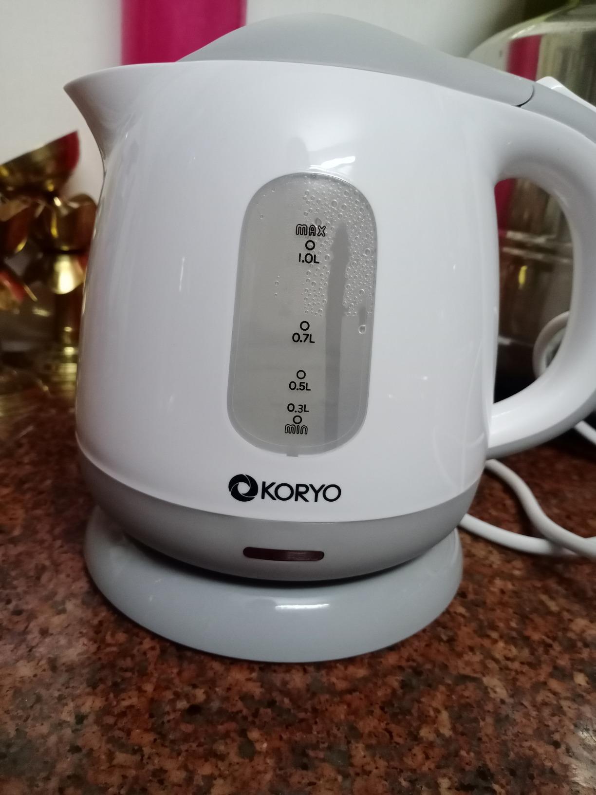 Buy Koryo Electric Kettle 1 Litre 1100W KEK100G (White) Online at Low