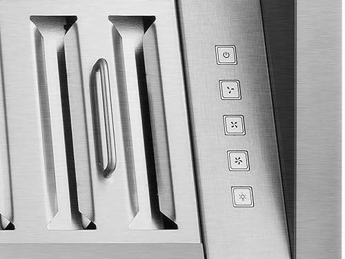 Miniatura 7 de Hauslane Campana extractora incorporada Pro-Style de 40 pulgadas IN-R300, 21 pulgadas de profundidad  Rendimiento de bajo ruido  Diseño