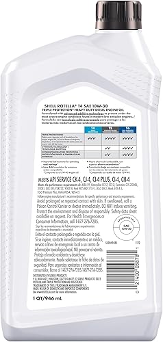 Miniatura 17 de Shell Rotella Aceite de motor T4 Triple Protection 15W-40, 1 cuarto de galón (paquete de 6)
