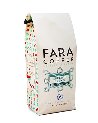 Fara Coffee, Ground Special Blend Medium/Dark, 12 Oz