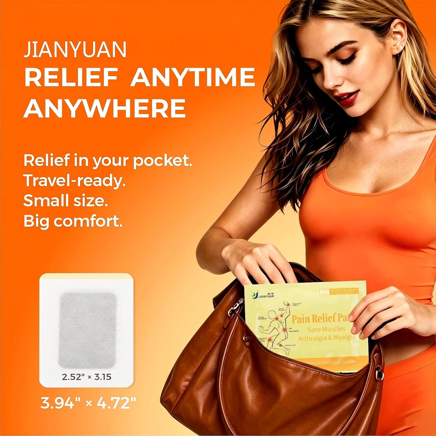 Neck Pain Relief Patches – 12h Far-Infrared Herbal Warm Wrap for Neck, Shoulder Stiffness, Sore Muscles, Natural Patch Drug-Free for Cervical Tension (10 Count)