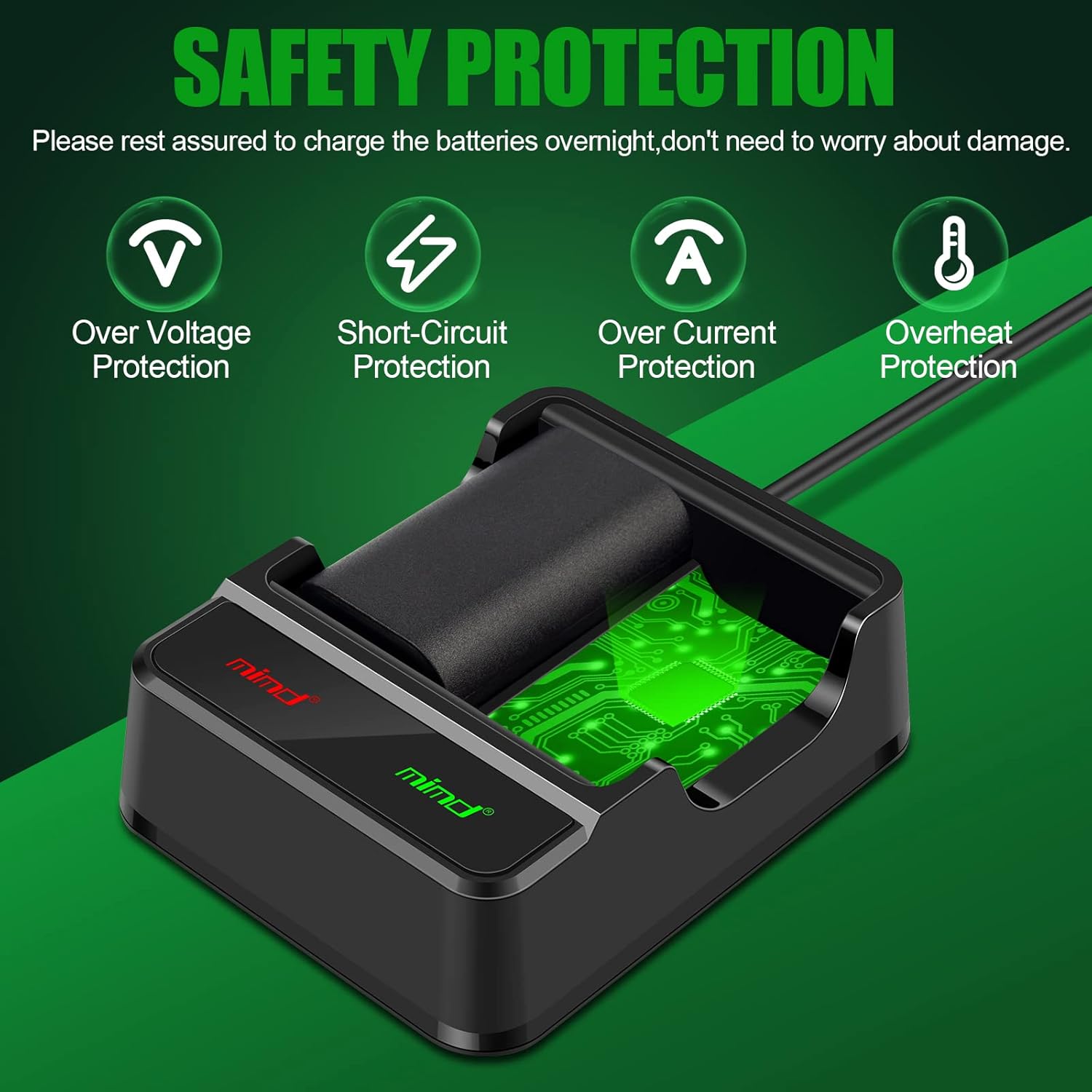 TREE.NB Controller Battery Pack Compatible for Xbox Series X|S/Xbox One/Xbox One S/Xbox One X/Xbox One Elite Fast Charging Wireless Controller with 2 Pack Rechargeable Batteries