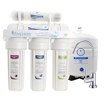 Anchor Ultra Series 6-Stage Alkaline Mineral Reverse Osmosis Water Purification System - Under Sink Water Filter 100 GPD