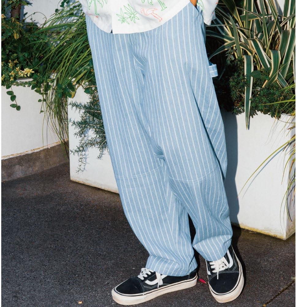 Amazon | [ヘイト] STRIPE DENIM PAINTER PANTS デニム ペインター