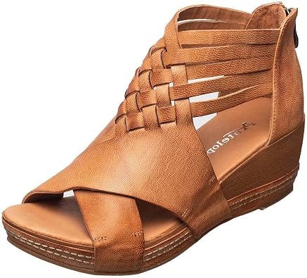 Antelope Womens Tavi Leather Wedge Sandals