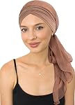 CAPLORD Head Scarf for Women Skull Cap Chemo Patients Headwear Cancer Hair Loss Scarf Headwrap Cover Hat Turban Covering Wrap