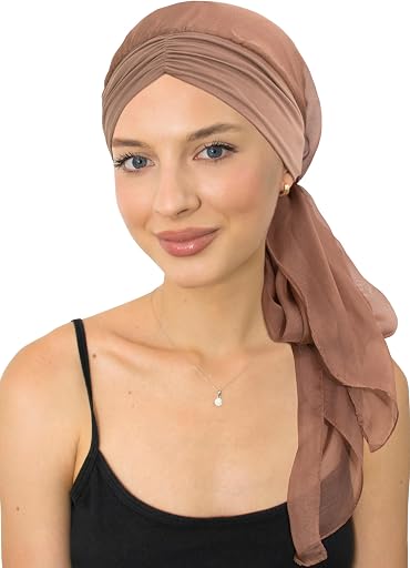 Chemo Headwrap for Women Turban Headwear for Cancer Patients Skull Cap Hair Loss Cover Lightweight Head Covering Hat