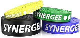 Synergee Resistance Loop Bands. Pull Up Assist Bands with Heavy Duty Resistance. Exercise Bands Work Perfect for Stretching, Powerlifting & Resistance Training.