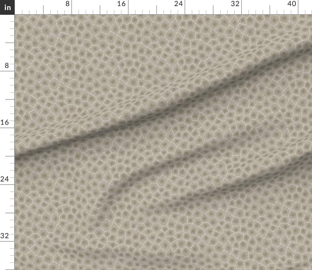 Spoonflower Fabric - Petoskey, Stone Print, Natural, Neutral, Nature, Rock, Geology, Printed on Petal Signature Cotton Fabric by The Yard - Sewing Quilting Apparel Crafts Decor