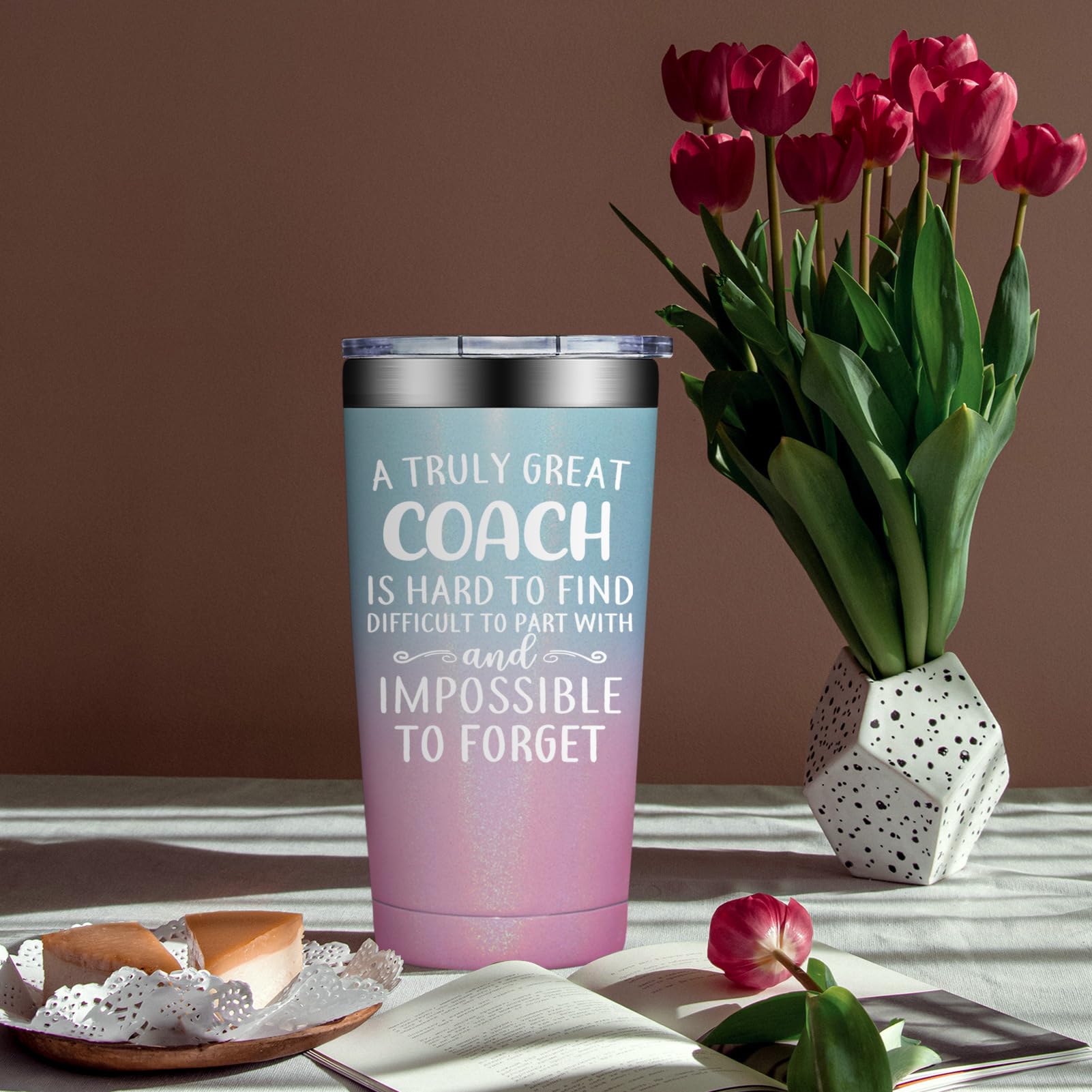 Coach Gifts for Men - Baseball, Soccer Coach Gift - Christmas Cheer Coaches Gifts - Football, Basketball, Swim Coaches Appreciation Gift - Tumbler 20oz
