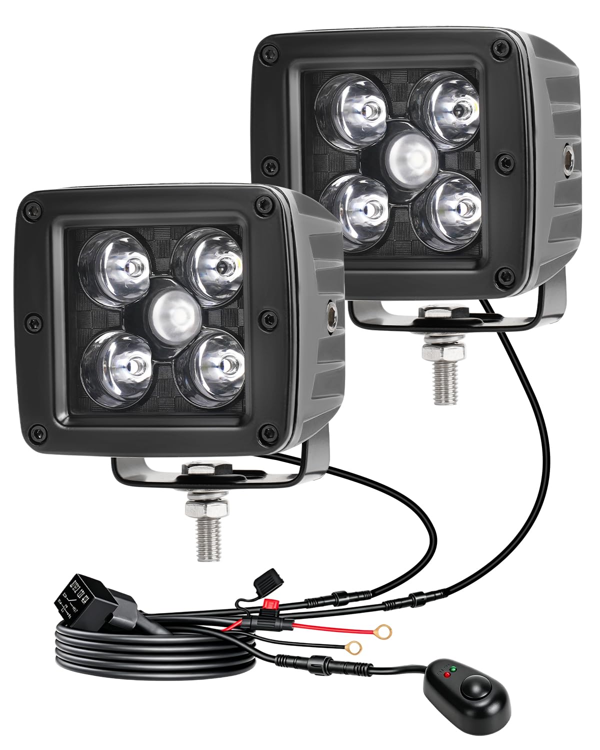 SUPAREE Offroad Zusatzscheinwerfer Led Offroad Scheinwerfer 12V IP67 3000LM