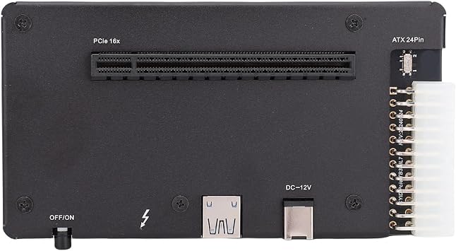 Zunate External GPU Fit for Thunderbolt 4, USB4.0 External GPU Dock with PCIE 16X Slot,1m Cable, EGPU Enclosure for Laptop Handheld Gaming