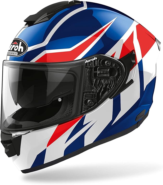Airoh ST 501 Frost Blue Red Gloss Helmet