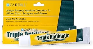CareAll Triple Antibiotic Ointment 1.0 oz, First Aid Ointment for Minor Scrapes, Cuts, and Burns to Help Guard Against Infection, Compare to The Active Ingredients of Leading Brand (Pack of 1 Tube)