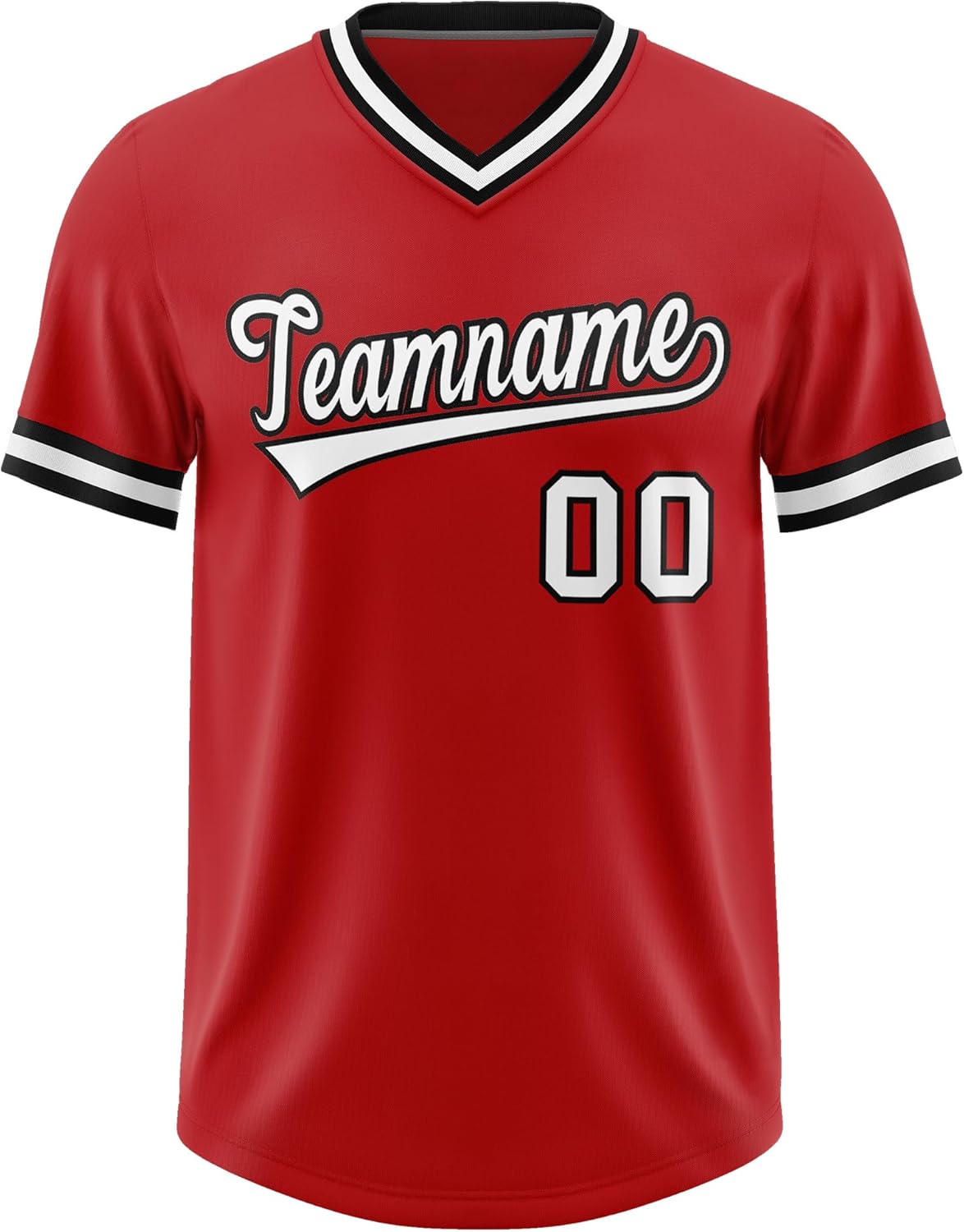 Custom V-Neck Baseball Jersey Pullover Shirt Jamaica Ubuy