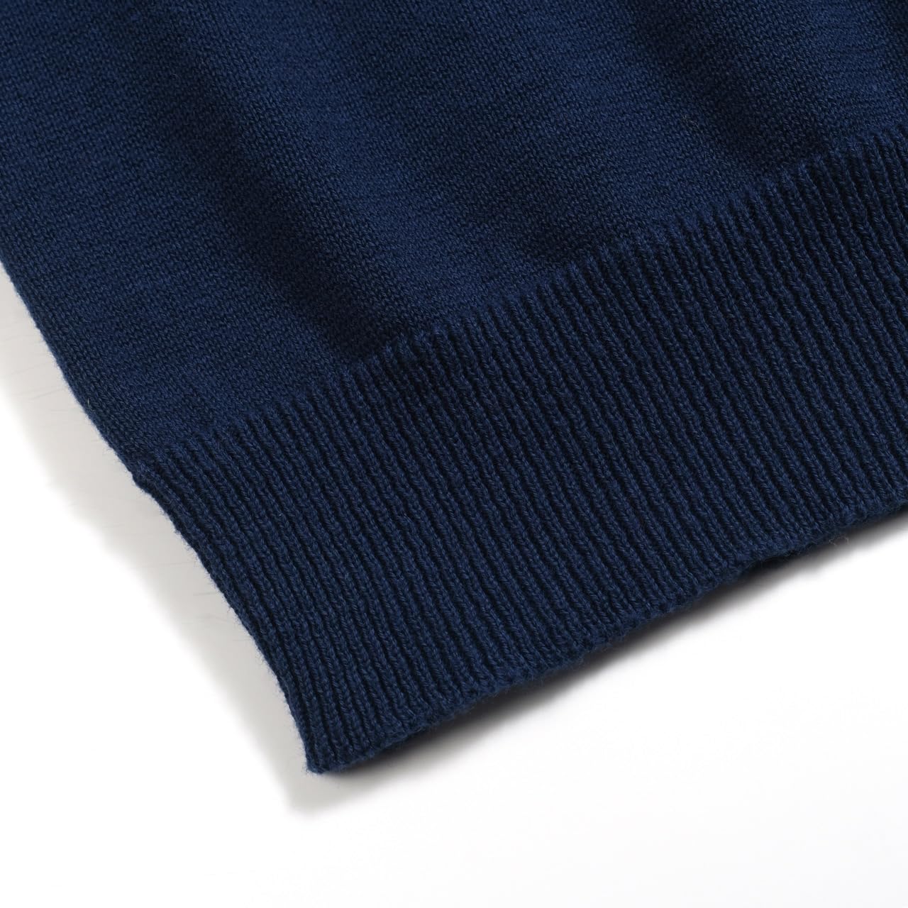 OXKNIT Cardigan en coton pour homme, bleu, rétro, classique, boutonné, avec motif à rayures