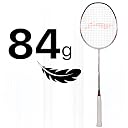 Li-Ning Combat Z8 Carbon Fibre Strung Badmiton Racket with Free Full Cover (White/Black/Orange Red, 84 Grams) gallery image