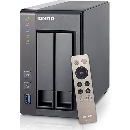 QNAP(キューナップ) TS-251+ 専用OS QTS搭載 intelクアッドコア2.0GHz CPU 2GBメモリ 2ベイ ホーム/SOHO向け プライベートクラウド機能対応 NAS 2年保証