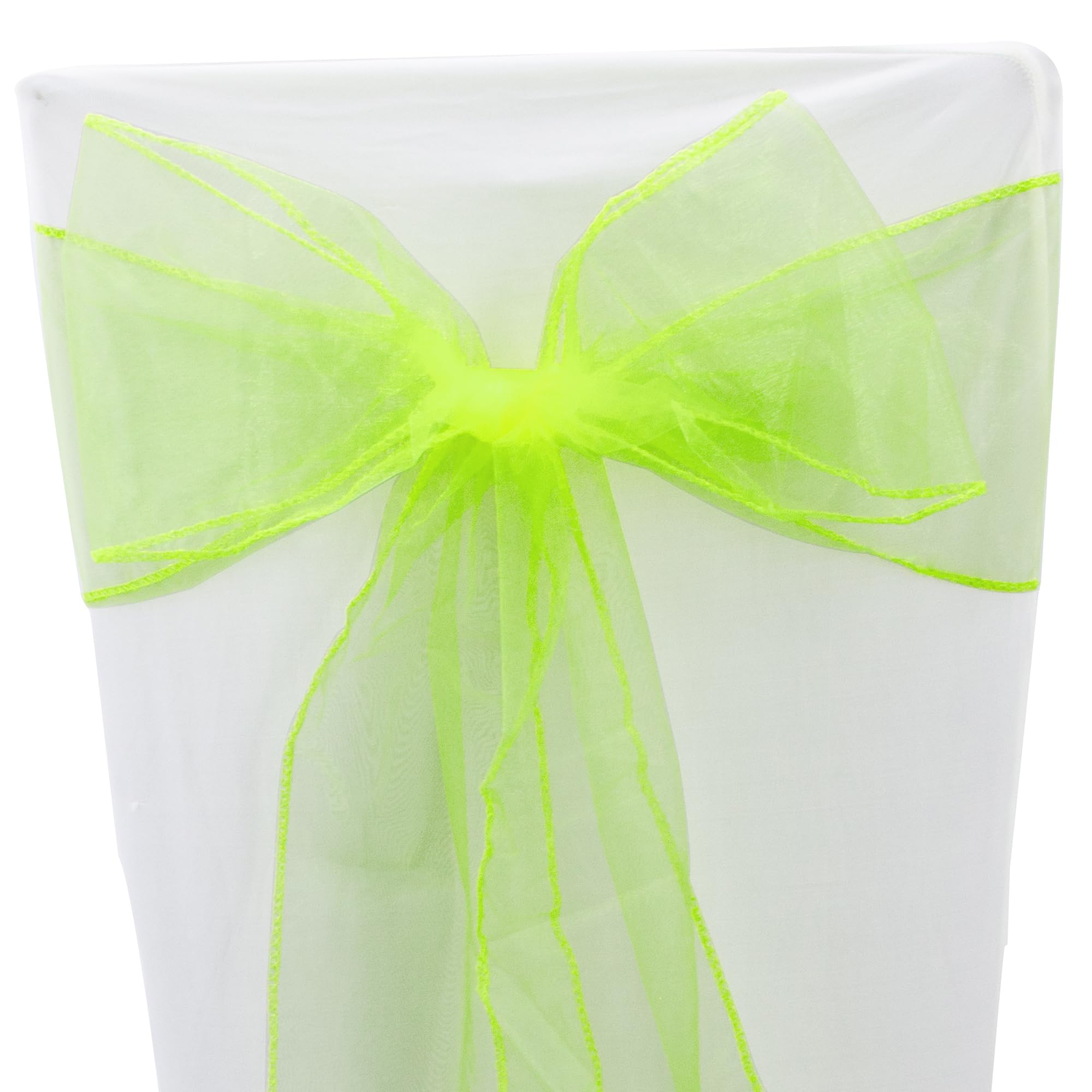 Time to Sparkle 22x280cm Organza Chair Sashes 30PCS Wider Fuller Cover