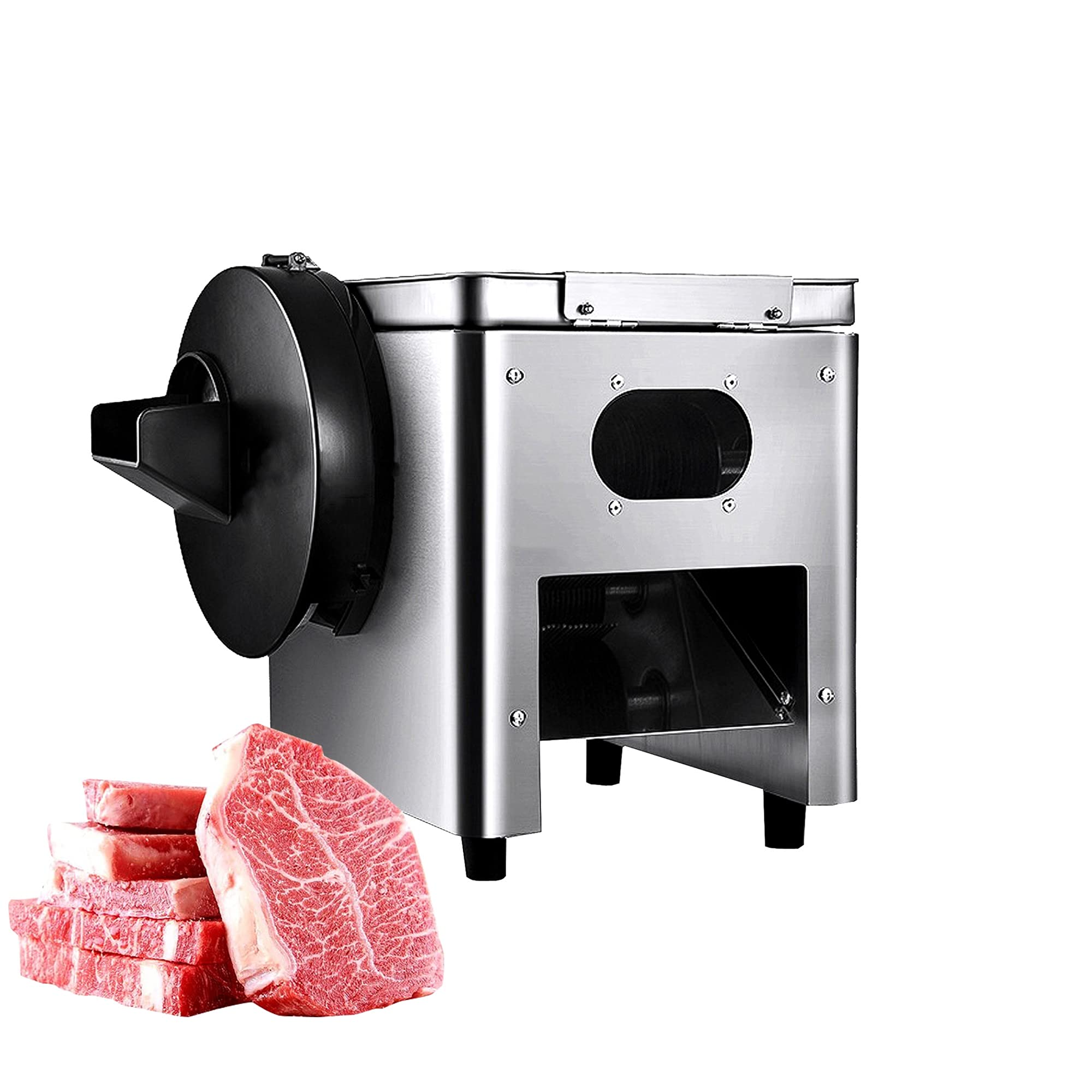 AYCDL Commercial Meat Cutter Machine,850W Electric Meat Grinder Machine,150KG/H Automatic Meat Cutting Slicer,Electric Food Cutting Slicer,Slicing Shredding Cutting Machine for,Slicer 21mm