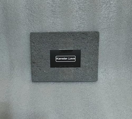 Miniatura 6 de piedra volcánica para cocinar azulejos, superficie plana sin ranuras, 6.0 in x 8.0 in, piedra de cocción de lava pizza, carne, mariscos y