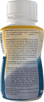 Glucerna Control Ready-to-Drink Shake (Coffee) – 8 x 220ml – Supports Glucose Balance – Meal Replacement – Weight Control – High Fibre & High Protein – Low Sugar – Contains Chromium – Low GI