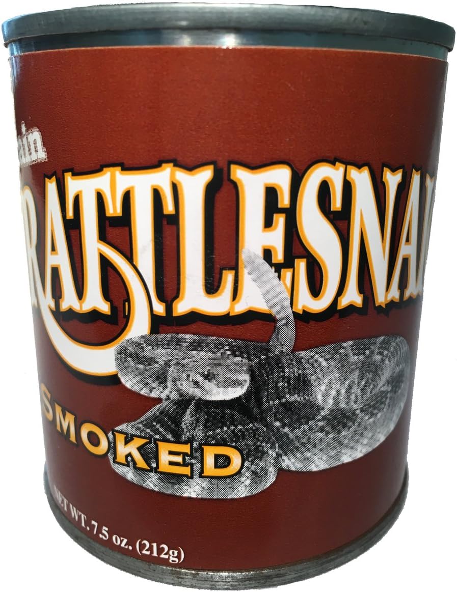 Canned Edible Smoked Rattlesnake