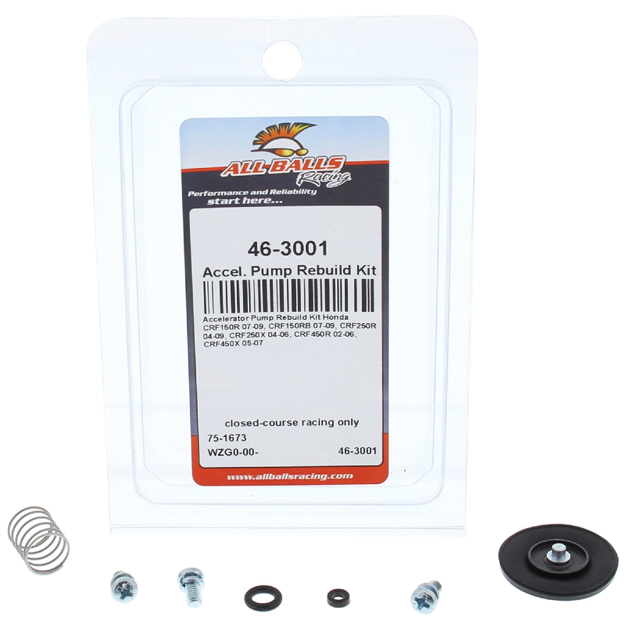 ALL BALLS 46-3001 KIT REVISIONE POMPA DI RIPRESA/ACCELERATOR PUMP REBUILD KIT