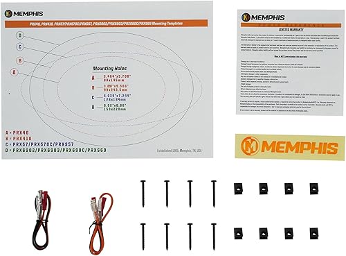 Miniatura 8 de Memphis (2) Audio PRX6903 6x9 + (2) PRX603 6.5" Altavoces de audio de coche de 3 vías
