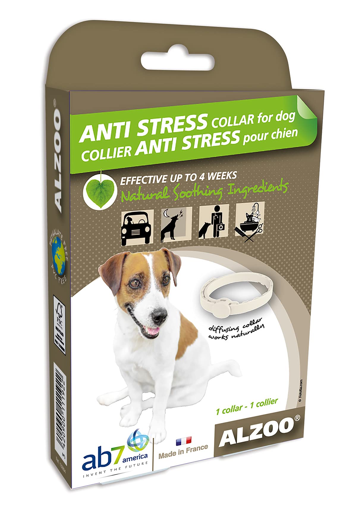 Calming Collar for Dogs, Helps Calm Pets During Thunder, Fireworks, Separation Anxiety & More, Effective Up to 4 Weeks, 100% Plant-Based Active Ingredients