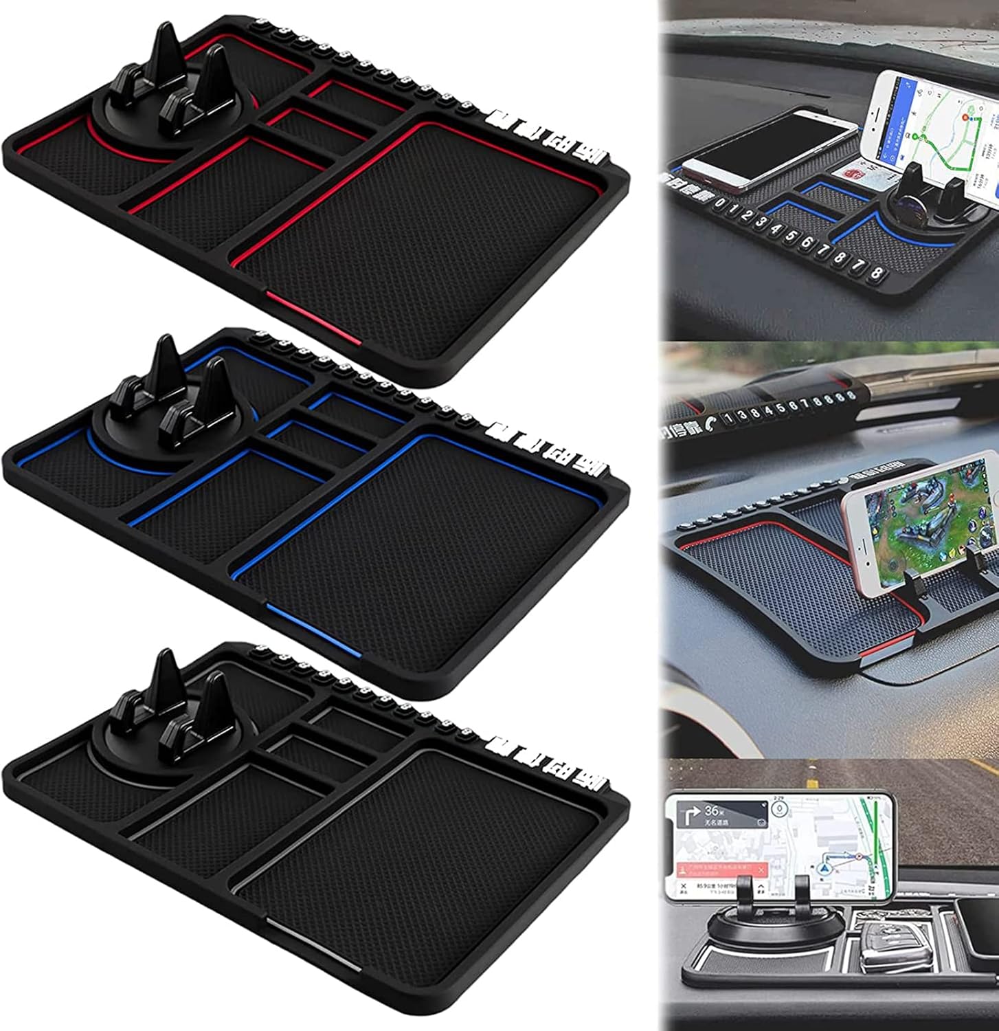 Anti Skid Car Dashboard Sticky Pad, AntiSkid Car Dashboard