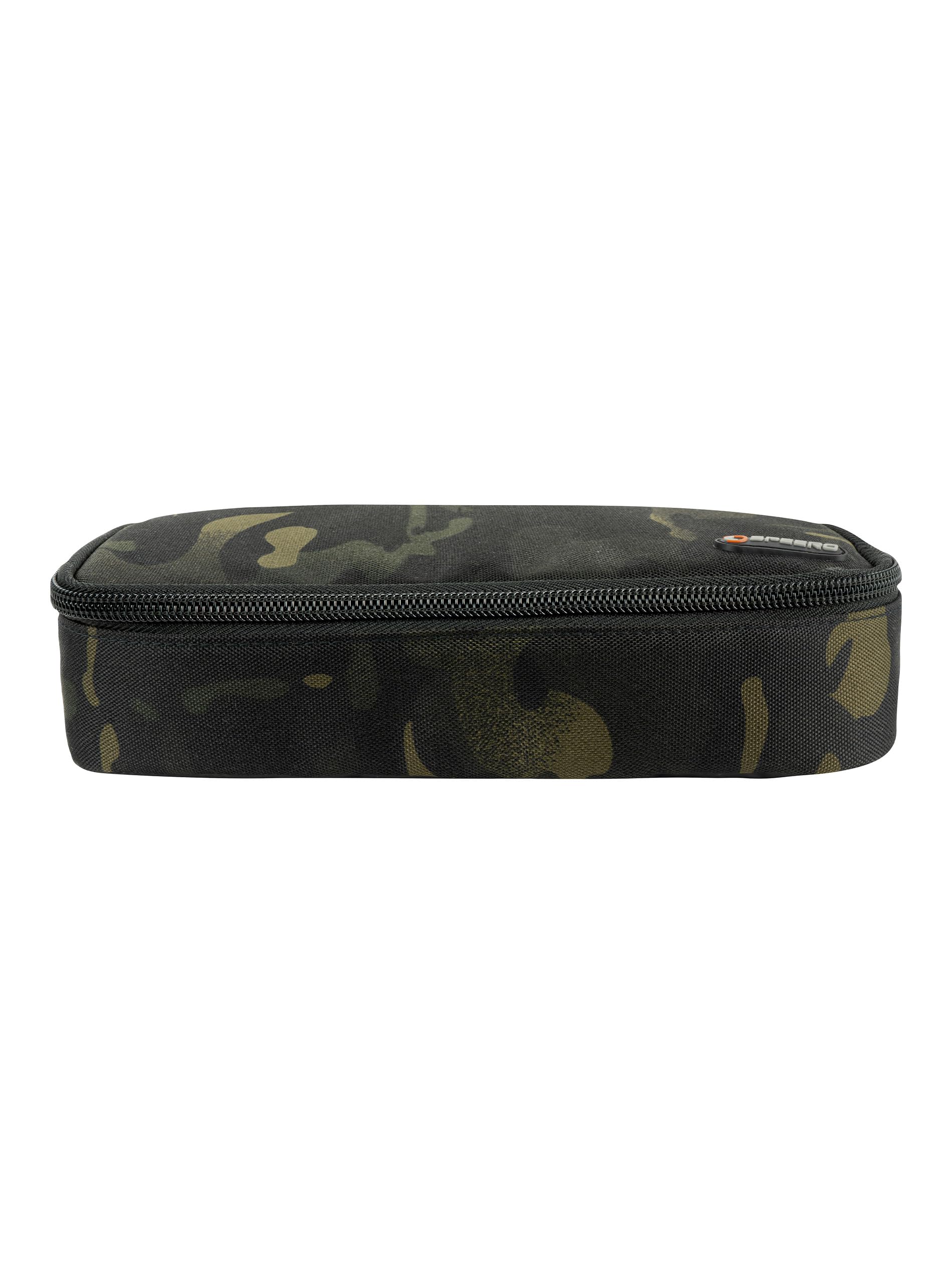 SPEERO Tuff Pouch – 600D Cordura Military Utility Pouches with Military Spec Zips & Wipe Clean Base, Reinforced Sides and lid – Outdoor, Fishing & Tactical Storage - Black