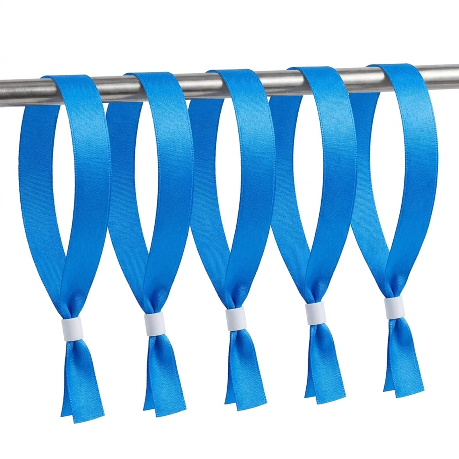 50 Pack Event Wristbands with One-Way Sliding Lock Clasp, Polyester Wrist Straps for Micro Weddings, School Class, Camping, Picnics and Group Outings