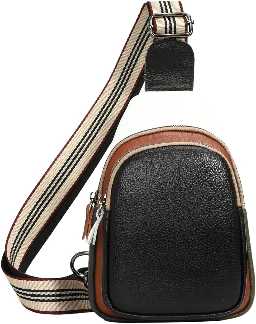 Crossbody Bags for Womens Leather Sling Bag for Women Small Cross Body Purse for Woman Mini Fanny Pack Travel