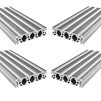 Vista 7 de Extrusión de aluminio 2080 de 54.33 pulgadas / 54.331 in de longitud, ranura en T, paquete de 2 unidades, aluminio extruido de 0.787 in x 3.150 in