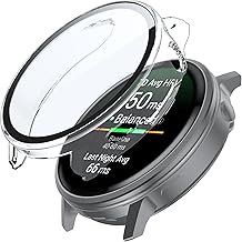 Lemxiee Case for Garmin Venu 4 45 mm Case with Tempered Glass Screen Protector