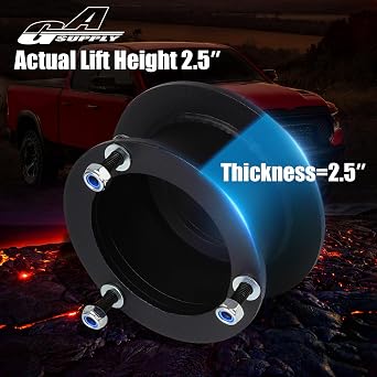 GAsupply 2.5 Front Leveling Lift Kits, Compatible with 1994-2013 Dodge Ram 1500 2500 3500 4WD, 2.5 Inch Raise Strut Suspension Spacers