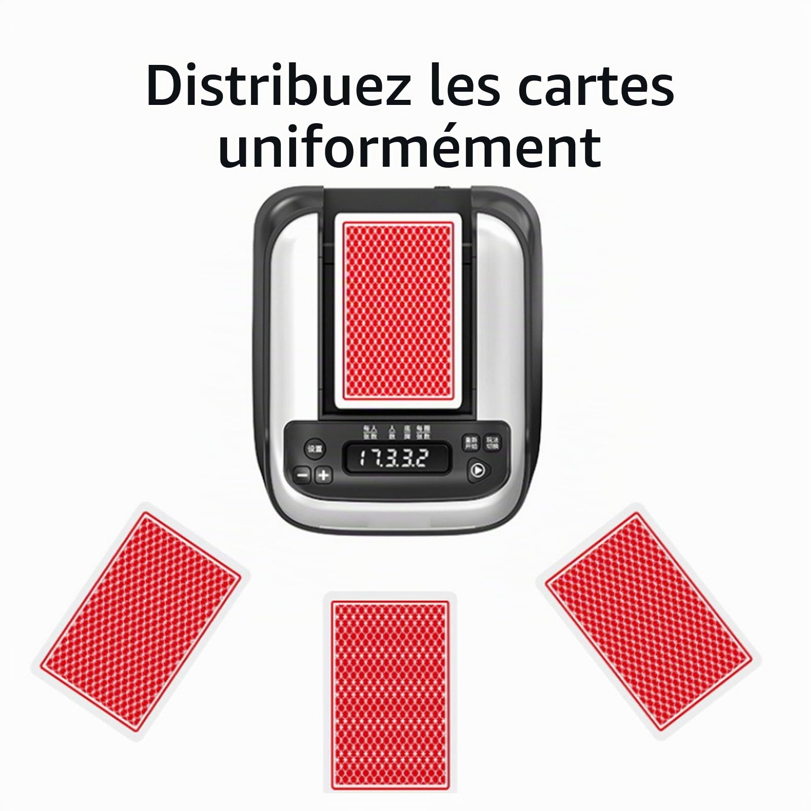 Mélangeur automatique de cartes et distributeur de cartes et mélangeur de cartes avec rotation à 360 degrés