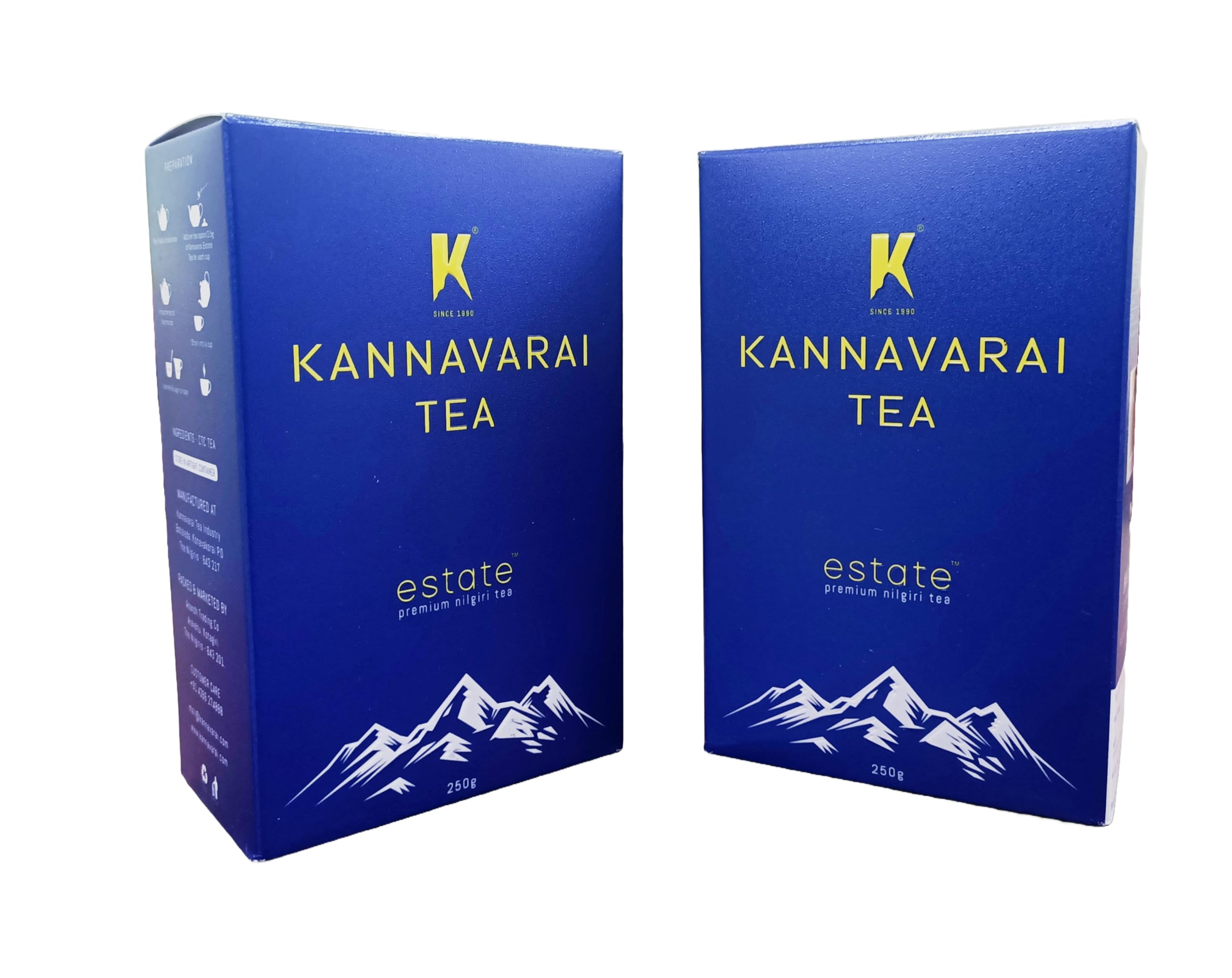 KANNAVARAI Estate Premium Nilgiri Tea 250 g | Pack of 2 | Total 500 g | Nilgiri Premium Tea | Crafting Tea Since 1990 (B0CLB4SMMV) Amazon Price History, Amazon Price Tracker