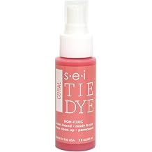 S.E.I. Coral Tie Dye Spray Bottle 2oz. Non Toxic Fabric Dye Spray, DIY Permanent Clothing Dye, One Step, Ready to Use Tie Dye Supplies