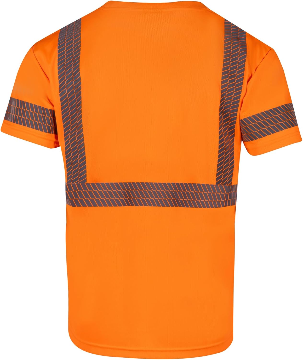 VENDACE Hi Vis Reflective Shirts for Men Class 3 High Visibility Safety Construction Work T Shirt Short Sleeve - Image 3