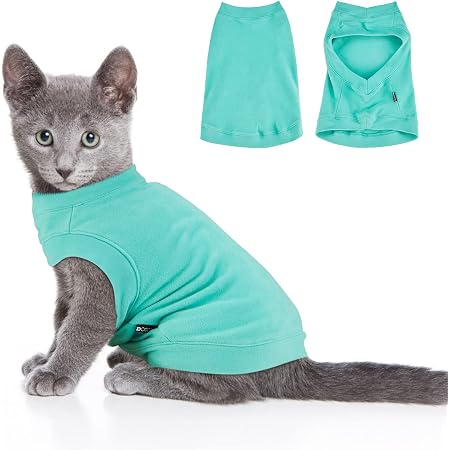 Amazon.com: Sudadera de forro polar suave para perro, suéteres cálidos para  perros pequeños, medianos y gatos, clima frío, suéter para gatos, sudadera  elástica con capucha fácil de poner, cómoda ropa de invierno