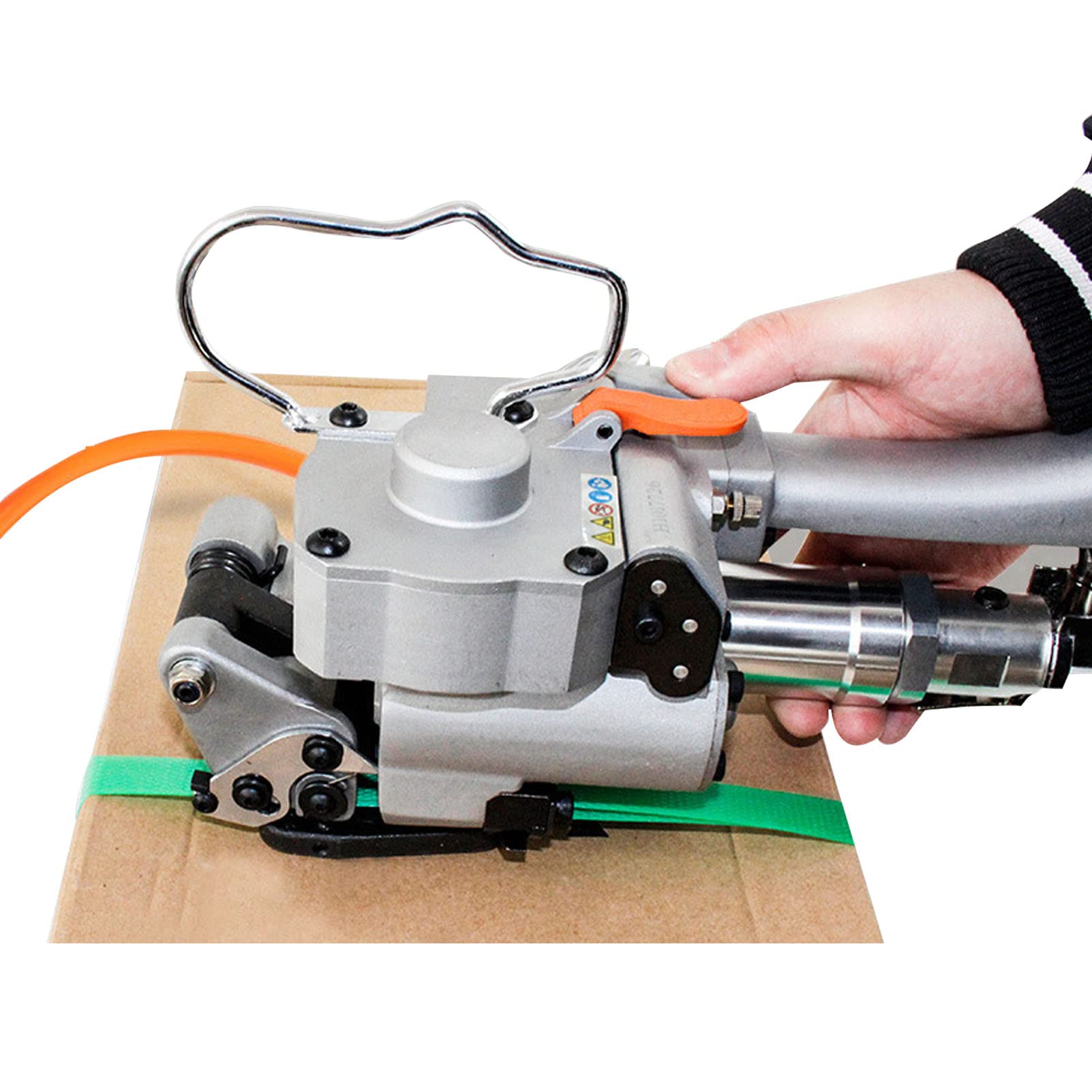 Reggia pneumatica Portatile, Kit di reggiatura per Macchine confezionatrici Automatiche Portatili da 1/2 e 3/4 di Pollice, Fibbia Inclusa, Strumenti di reggiatura in PP e Pet