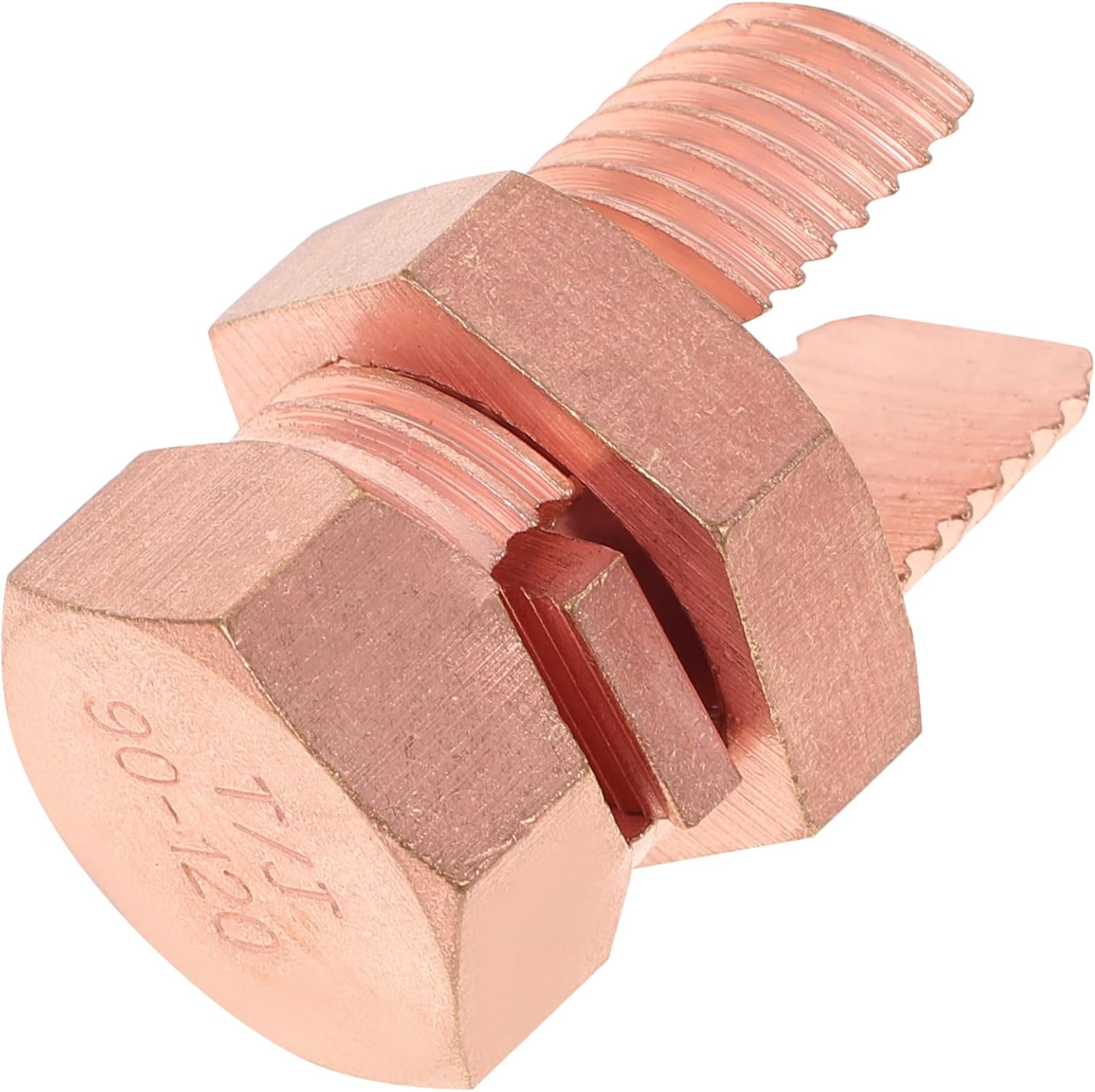 DOITOOL Bolt Grounding Clamp Tv Antennas Satellite Dish Ground Rod Wire Clips Split Bolt for