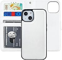Vista 22 de Bocasal Funda tipo cartera desmontable para iPhone 15 con bloqueo RFID, ranuras para tarjetas, soporte de cuero PU premium, soporte magnético tipo