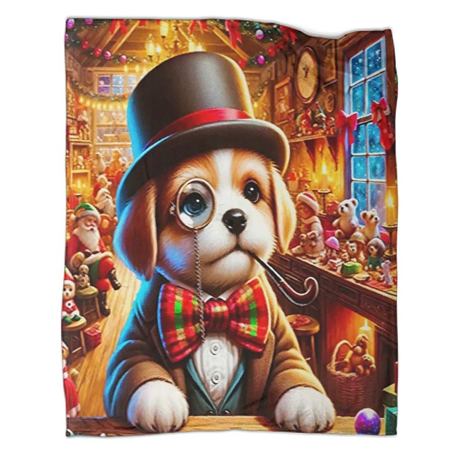 Couverture Noël flanelle 150x200cm jetable 3D pour lit