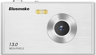 スリムカメラ ホワイト 有効画素数1300万 5K動画 オートフォーカス デジタルズーム16倍 バッテリー内蔵 Type-C充電 コンパクトデジタルカメラ デジタルカメラ コンデジ デジカメ 修学旅行 薄さ1cm