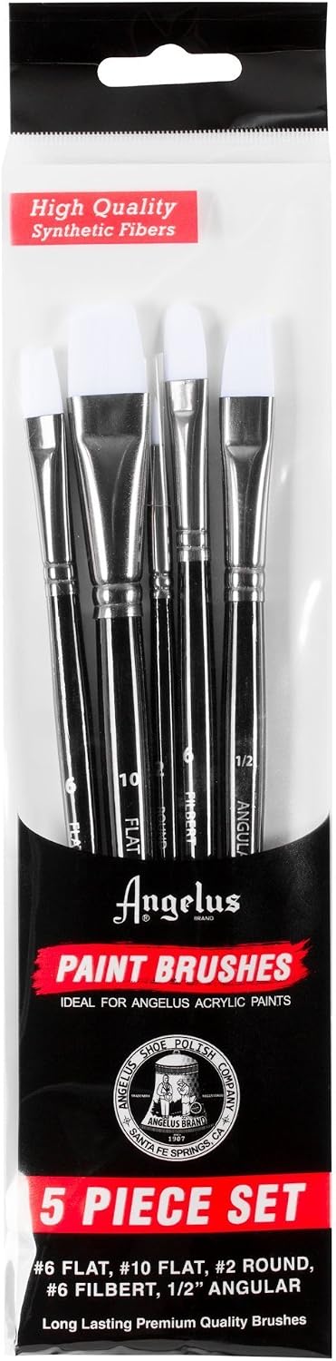 Angelus 5pc Paint Brush Set